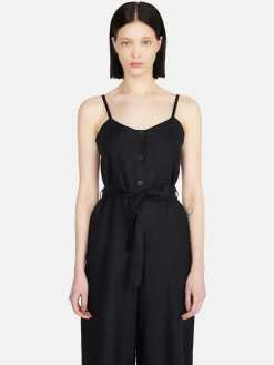 Women Sisley Dresses<Cropped 100% Linen Jumpsuit