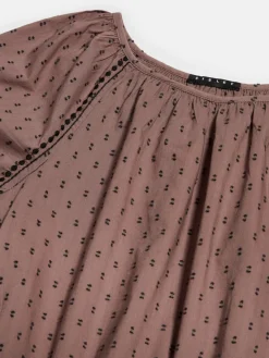 Girls Sisley Tops & T-Shirts<Cropped Blouse With Embroidery