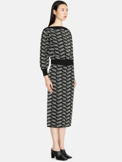 Women Sisley Jumpers & Knitwear<Cropped Jacquard Sweater