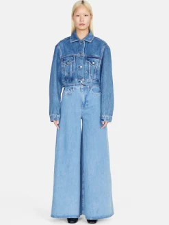 Women Sisley Jackets & Coats<Cropped Jean Jacket