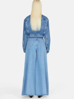 Women Sisley Jackets & Coats<Cropped Jean Jacket