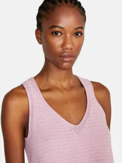 Women Sisley Tops & T-Shirts<Cropped Open-Knit Top