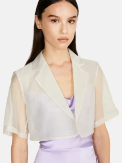 Women Sisley Jackets & Coats<Cropped Organza Jacket