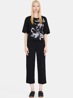 Women Sisley Tops & T-Shirts<Cropped Oversized Fit T-Shirt With Print