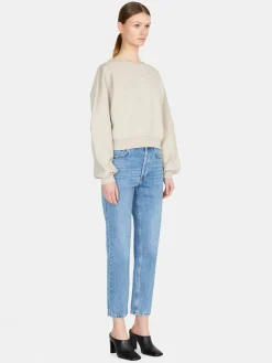 Women Sisley Jumpers & Knitwear<Cropped Sweatshirt