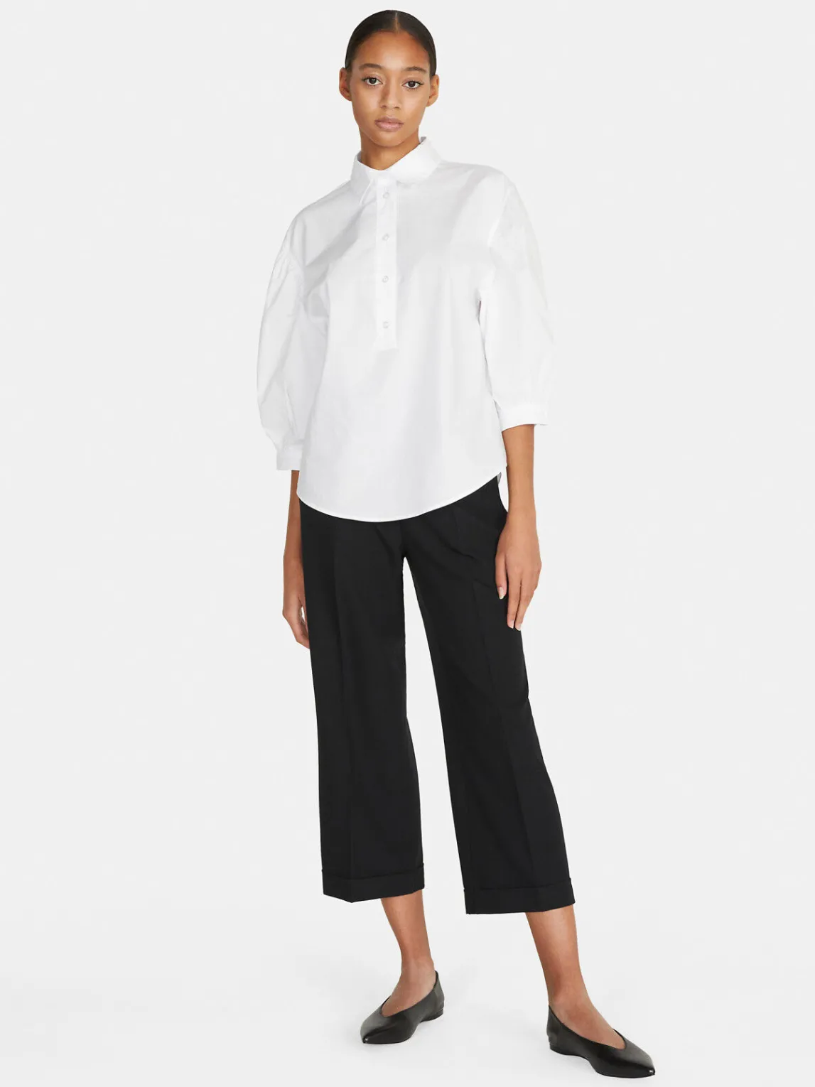 Women Sisley Trousers<Cropped Trousers With Cuffs