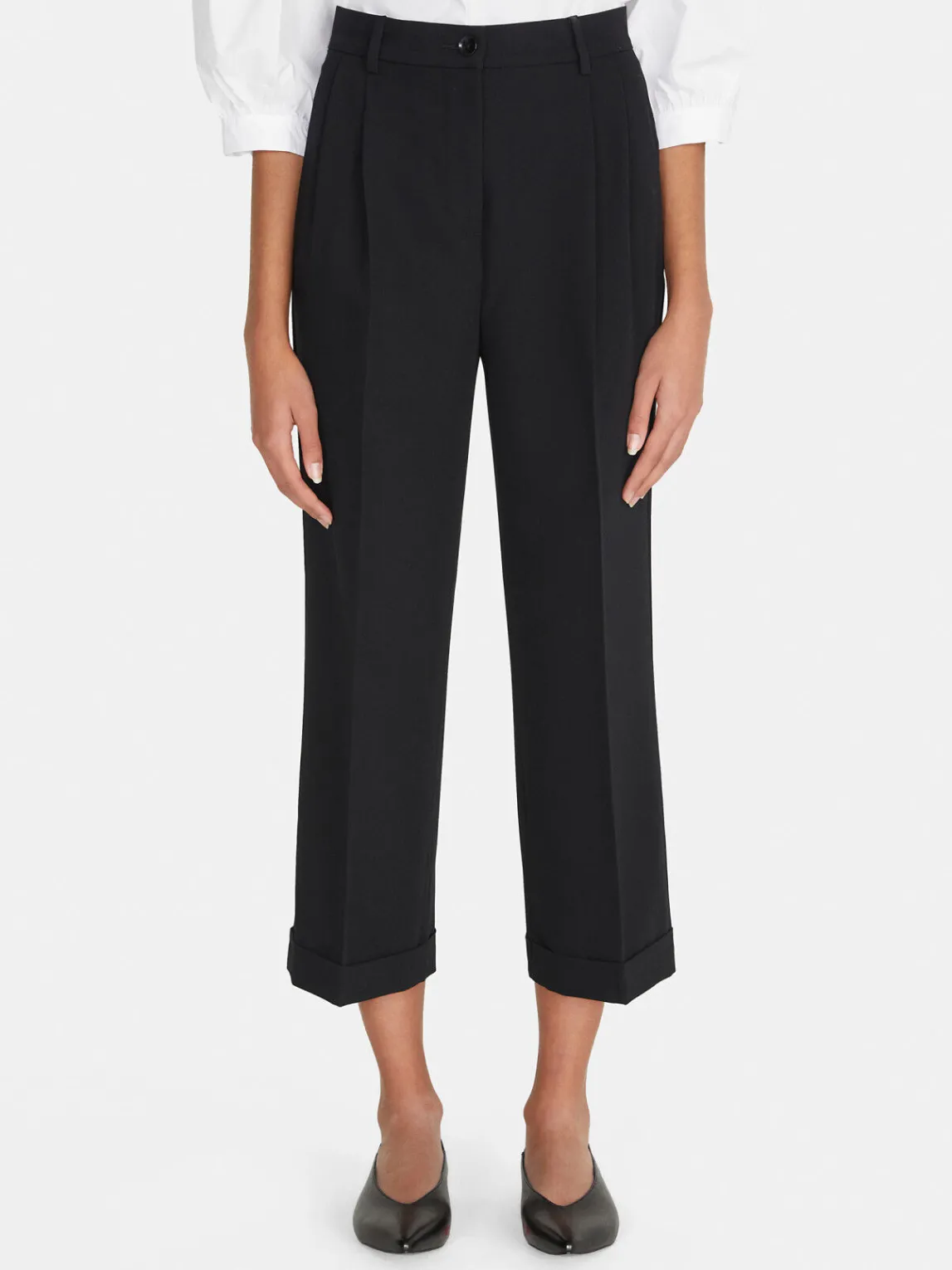 Women Sisley Trousers<Cropped Trousers With Cuffs