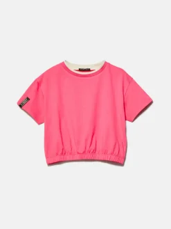 Girls Sisley Tops & T-Shirts<Cropped T-Shirt With Insert