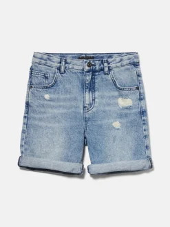 Boys Sisley Trousers<Denim Bermudas With Rips