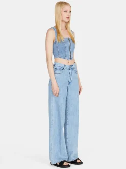 Women Sisley Tops & T-Shirts<Denim Bustier