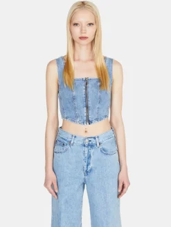 Women Sisley Tops & T-Shirts<Denim Bustier