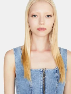 Women Sisley Tops & T-Shirts<Denim Bustier