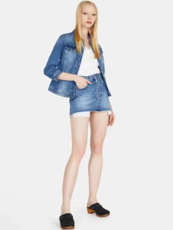Women Sisley Skirts<Denim Mini Skirt