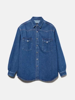 Men Sisley Jackets & Coats<Denim Shirt-Jacket
