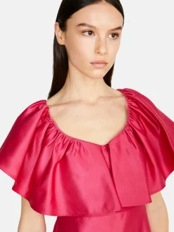 Women Sisley Dresses<Dress With Maxi Rouches