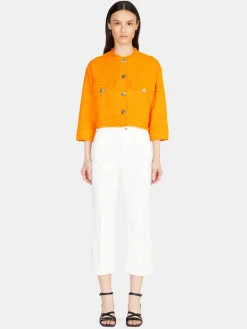 Women Sisley Jackets & Coats<Frayed Jacket