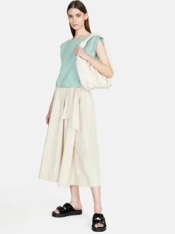 Women Sisley Skirts<Full Skirt With Sash