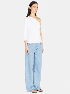 Women Sisley Tops & T-Shirts<Gathered One-Shoulder T-Shirt