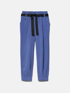 Girls Sisley Trousers & Skirts<High-Waisted Trousers With Sash