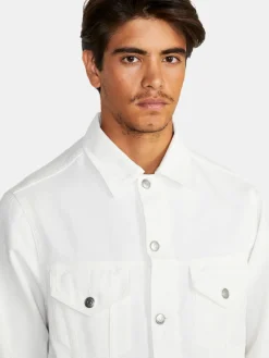 Men Sisley Jackets & Coats<Jacket In Colored Denim