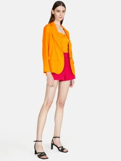 Women Sisley Jackets & Coats<Jacket In Linen Blend