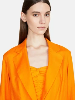 Women Sisley Jackets & Coats<Jacket In Linen Blend