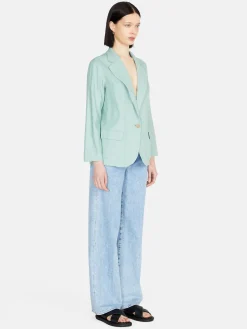 Women Sisley Jackets & Coats<Jacket In Linen Blend