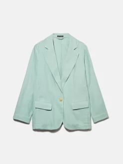 Women Sisley Jackets & Coats<Jacket In Linen Blend