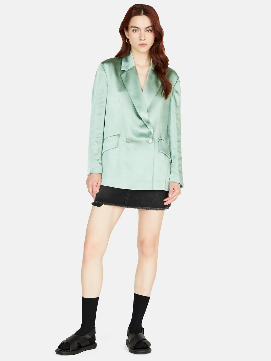 Women Sisley Jackets & Coats<Jacket In Satin