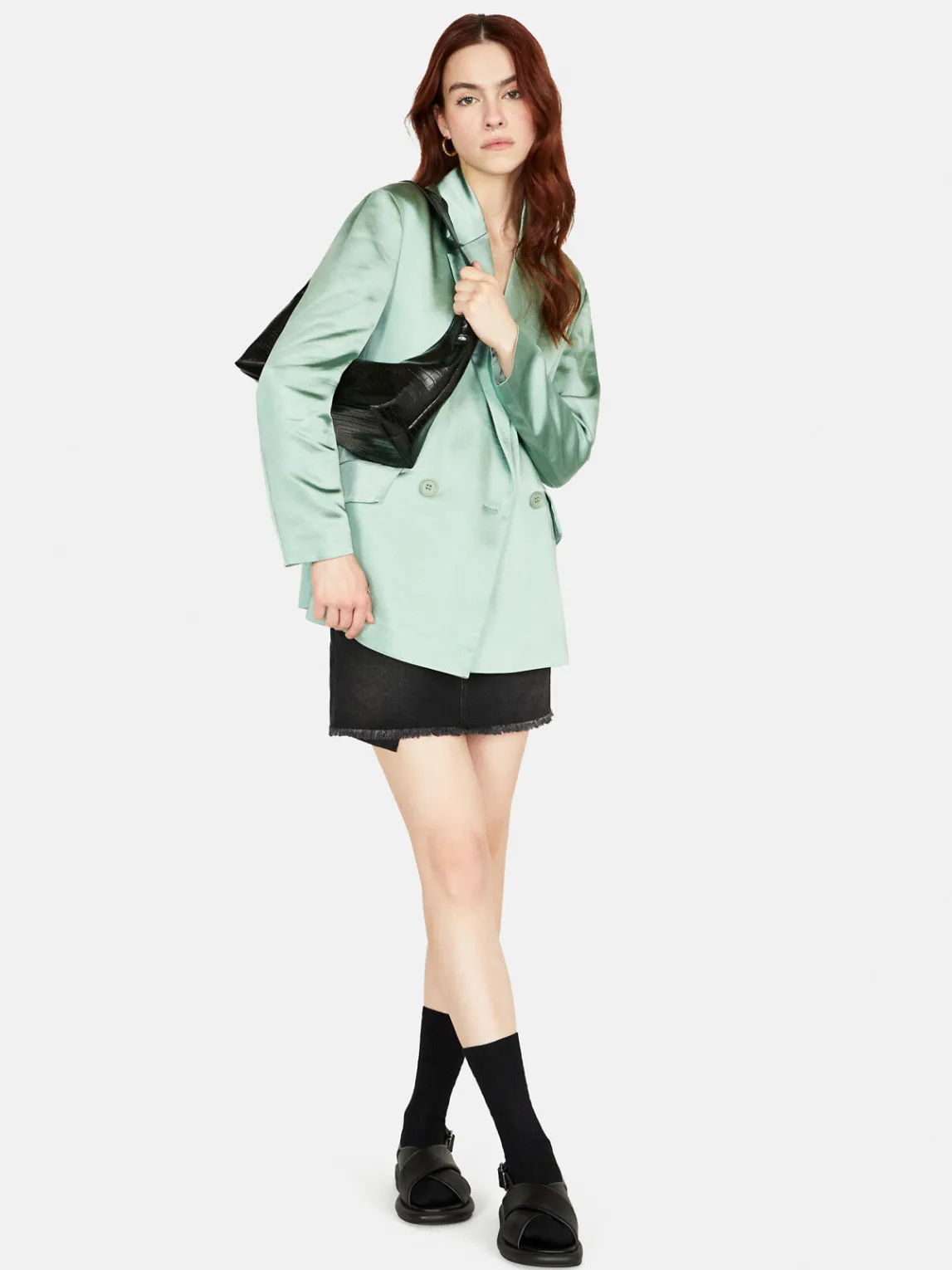 Women Sisley Jackets & Coats<Jacket In Satin