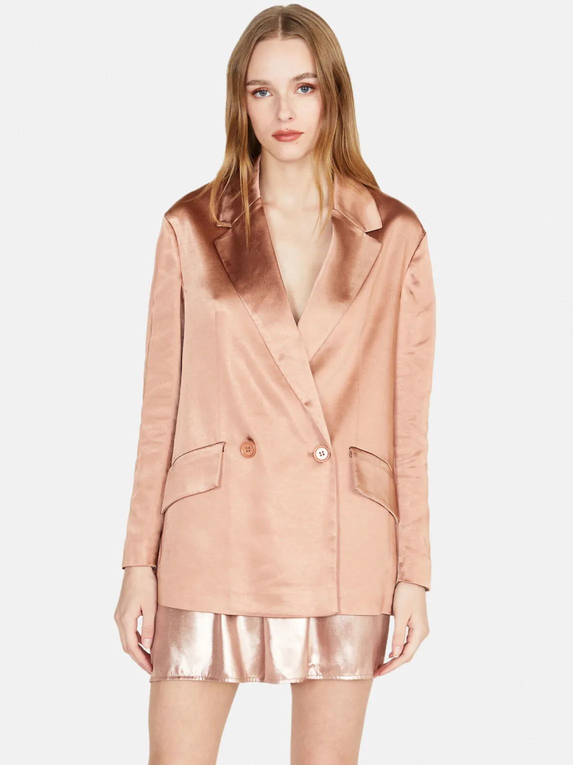 Women Sisley Jackets & Coats<Jacket In Satin
