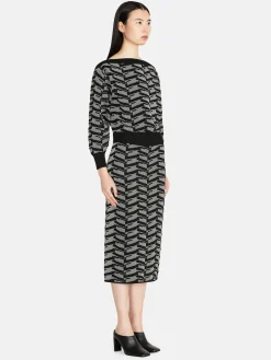 Women Sisley Skirts<Jacquard Midi Skirt
