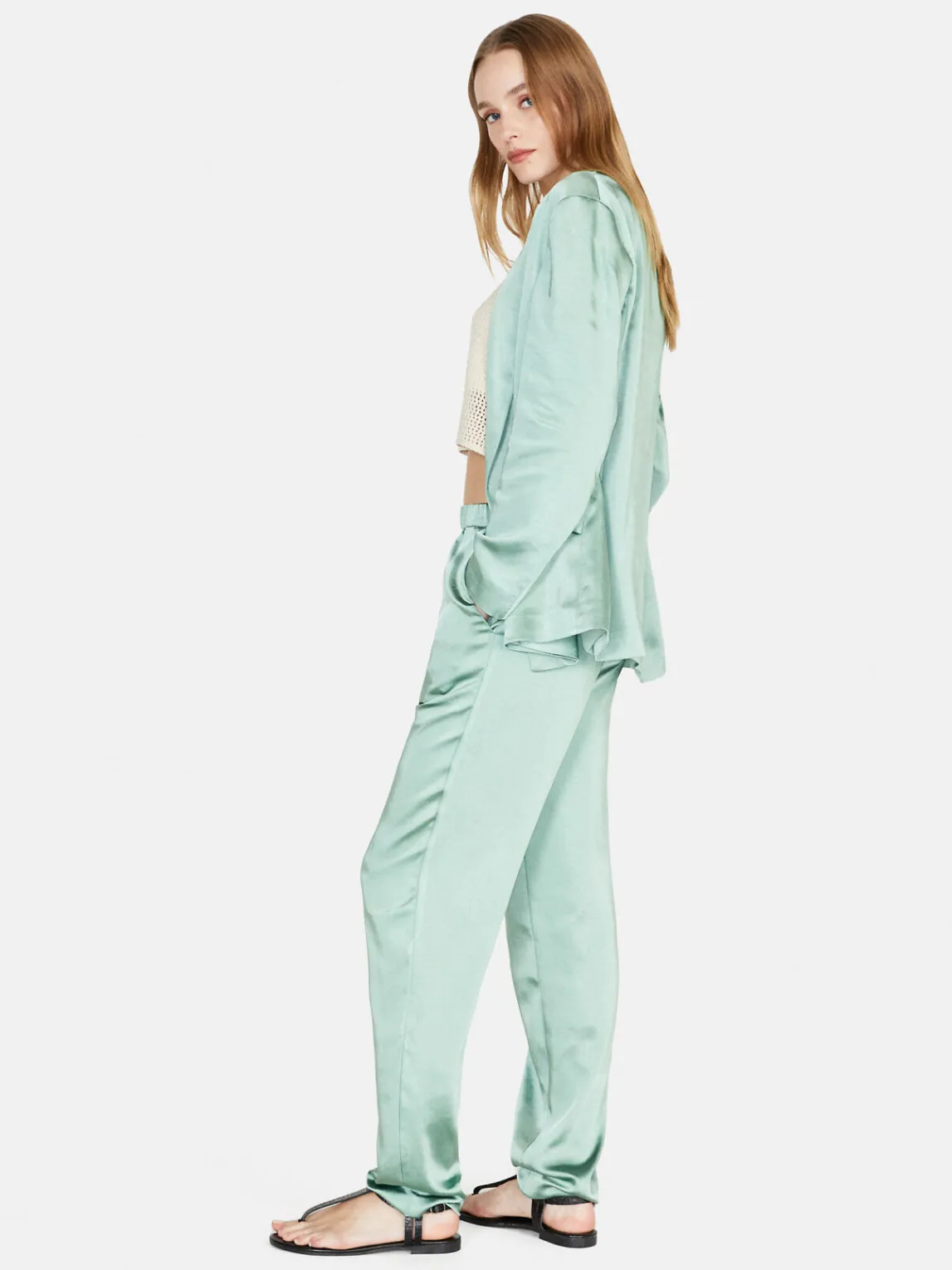 Women Sisley Trousers<Joggers In Satin