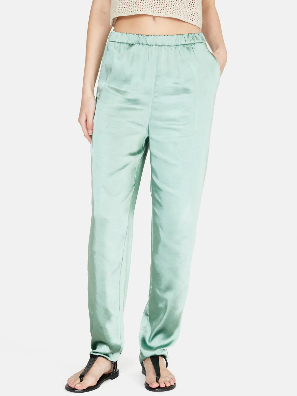 Women Sisley Trousers<Joggers In Satin