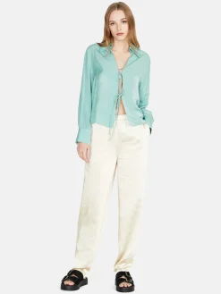 Women Sisley Trousers<Joggers In Satin