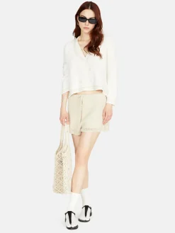 Women Sisley Jumpers & Knitwear<Knit Cropped Jacket
