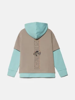 Boys Sisley Jumpers & Cardigans<Layered Hoodie With Prints