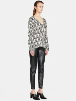 Women Sisley Trousers<Leggings In Imitation Leather