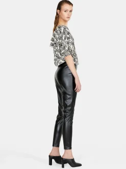 Women Sisley Trousers<Leggings In Imitation Leather