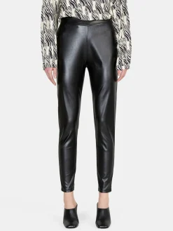 Women Sisley Trousers<Leggings In Imitation Leather