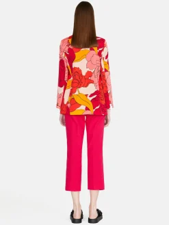 Women Sisley Jackets & Coats<Long Printed Jacket