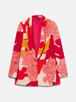 Women Sisley Jackets & Coats<Long Printed Jacket