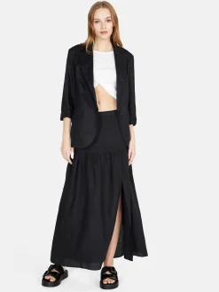 Women Sisley Skirts<Long Skirt In Linen