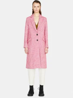 Women Sisley Jackets & Coats<Long Yarn Dyed Coat
