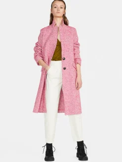 Women Sisley Jackets & Coats<Long Yarn Dyed Coat