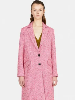 Women Sisley Jackets & Coats<Long Yarn Dyed Coat