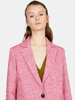 Women Sisley Jackets & Coats<Long Yarn Dyed Coat