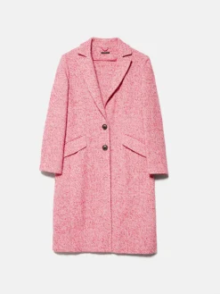 Women Sisley Jackets & Coats<Long Yarn Dyed Coat
