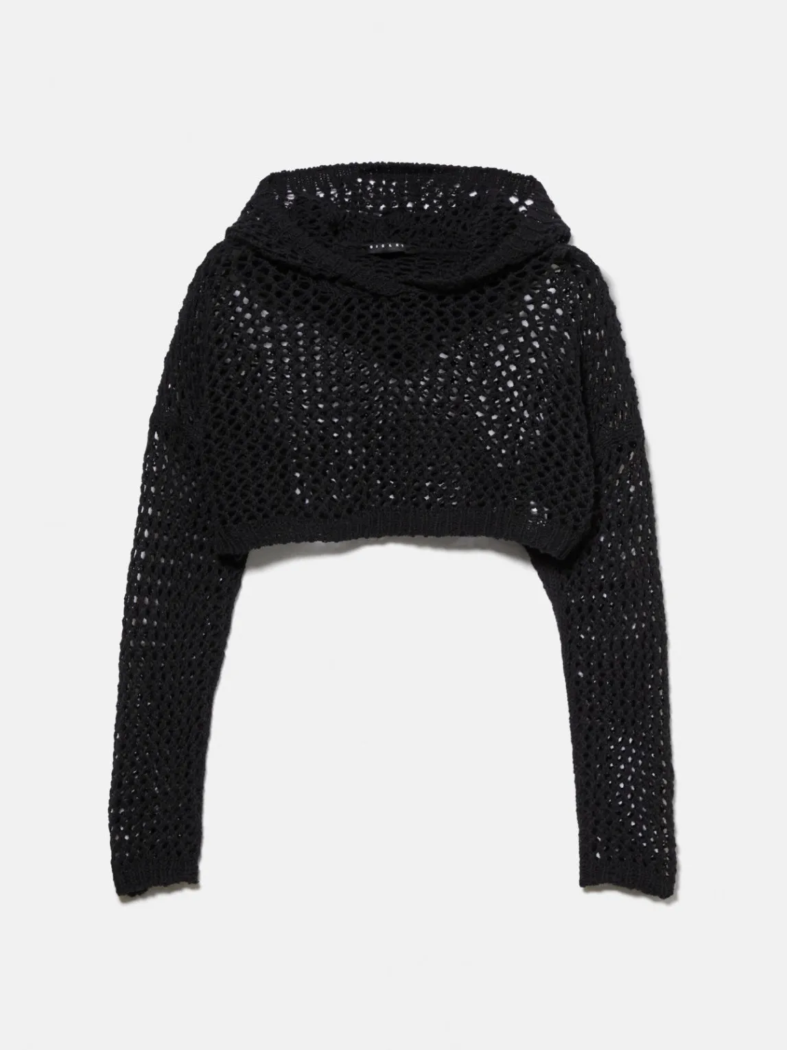 Girls Sisley Jumpers & Cardigans<Mesh Sweater With Hood