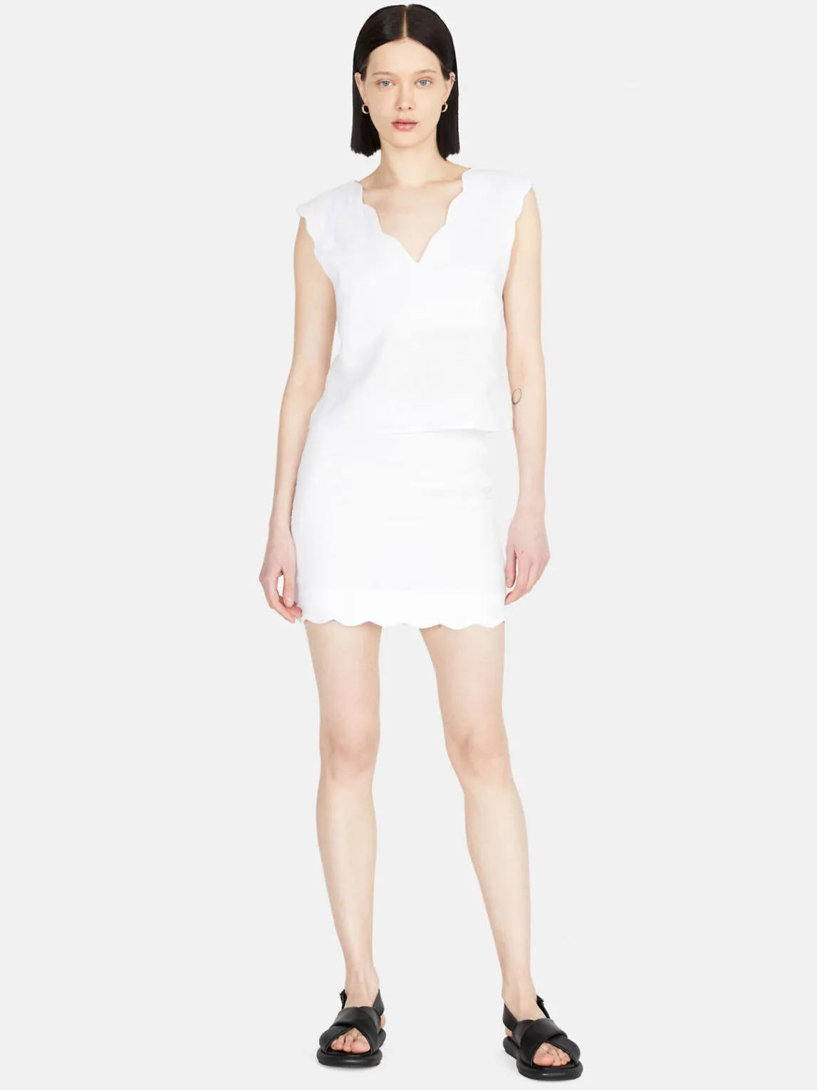 Women Sisley Skirts<Mini Skirt In Linen